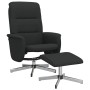 Sillón reclinable con reposapiés tela negro de , Sillones - Ref: Foro24-356572, Precio: 155,59 €, Descuento: %