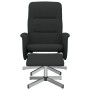 Sillón reclinable con reposapiés tela negro de , Sillones - Ref: Foro24-356572, Precio: 155,99 €, Descuento: %