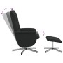 Sillón reclinable con reposapiés tela negro de , Sillones - Ref: Foro24-356572, Precio: 155,99 €, Descuento: %