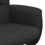 Sillón reclinable con reposapiés tela negro de , Sillones - Ref: Foro24-356572, Precio: 155,99 €, Descuento: %