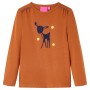 Camiseta infantil de manga larga color coñac 140 de , Camisetas para niños - Ref: Foro24-13528, Precio: 9,51 €, Descuento: %