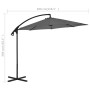 Cantilever parasol with steel pole 300 cm anthracite by vidaXL, Umbrellas - Ref: Foro24-44875, Price: 134,72 €, Discount: %