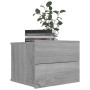 Mesitas de noche 2 uds contrachapada gris Sonoma 40x30x30 cm de vidaXL, Mesitas de noche - Ref: Foro24-815414, Precio: 71,72 ...