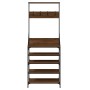 Coat rack with brown oak shoe rack 70x34x184 cm by , Dresser Organizers and Bar Hangers - Ref: Foro24-837876, Price: 88,58 €,...