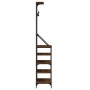 Coat rack with brown oak shoe rack 70x34x184 cm by , Dresser Organizers and Bar Hangers - Ref: Foro24-837876, Price: 88,58 €,...