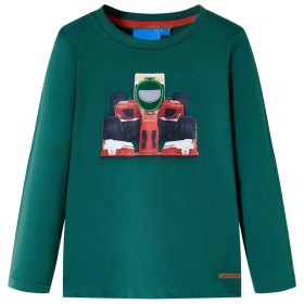 Camiseta infantil de manga larga verde 92 de , Camisetas para niños - Ref: Foro24-12874, Precio: 9,99 €, Descuento: %