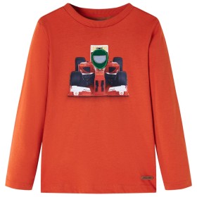 Camiseta infantil de manga larga naranja 140 de , Camisetas para niños - Ref: Foro24-12883, Precio: 9,99 €, Descuento: %