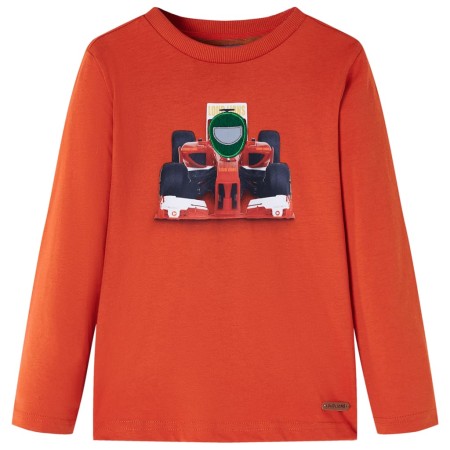 Children's orange long-sleeved t-shirt 140 by , Kids T-shirts - Ref: Foro24-12883, Price: 9,99 €, Discount: %