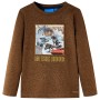 Children's long-sleeved t-shirt in cognac mélange color 92 by , Kids T-shirts - Ref: Foro24-12829, Price: 9,81 €, Discount: %