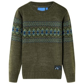 Khaki children's knitted sweater 140 by , Kids T-shirts - Ref: Foro24-14488, Price: 11,68 €, Discount: %