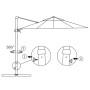 Ampelschirm mit anthrazitgrauem Aluminiummast 250x250 cm von vidaXL, Sonnenschirme - Ref: Foro24-44618, Preis: 202,30 €, Raba...