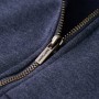 Children's sweatshirt with hood and zipper dark blue mélange 128 by , Kids T-shirts - Ref: Foro24-12952, Price: 17,99 €, Disc...