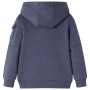 Kinder-Sweatshirt mit Kapuze und Reißverschluss dunkelblau meliert 104 von , Kinder-T-Shirts - Ref: Foro24-12950, Preis: 14,6...