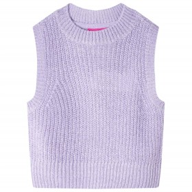 Chaleco infantil de punto color lila claro 116 de , Camisetas para niños - Ref: Foro24-14546, Precio: 11,99 €, Descuento: %