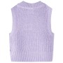 Children's light lilac knitted vest 116 by , Kids T-shirts - Ref: Foro24-14546, Price: 11,99 €, Discount: %