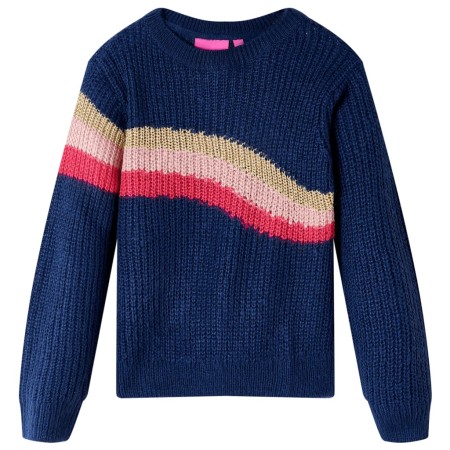 Navy blue children's knitted sweater 140 by , Kids T-shirts - Ref: Foro24-14533, Price: 14,28 €, Discount: %