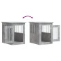 Hundekäfig aus Holzwerkstoff, grauer Beton, 45 x 62 x 59 cm von , Hundehütten - Ref: Foro24-838312, Preis: 71,90 €, Rabatt: %