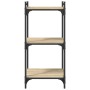 Bookcase with 3 shelves engineered wood Sonoma oak 40x30x86 cm by , Bookcases and shelves - Ref: Foro24-837628, Price: 34,49 ...