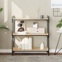 Bookcase with 3 shelves engineered wood Sonoma oak 80x30x86 cm by , Bookcases and shelves - Ref: Foro24-837668, Price: 46,73 ...