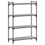 Librería 4 estantes madera ingeniería gris Sonoma 80x30x120 cm de , Librerías y estanterías - Ref: Foro24-837675, Precio: 58,...