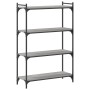 Librería 4 estantes madera ingeniería gris Sonoma 80x30x120 cm de , Librerías y estanterías - Ref: Foro24-837675, Precio: 58,...