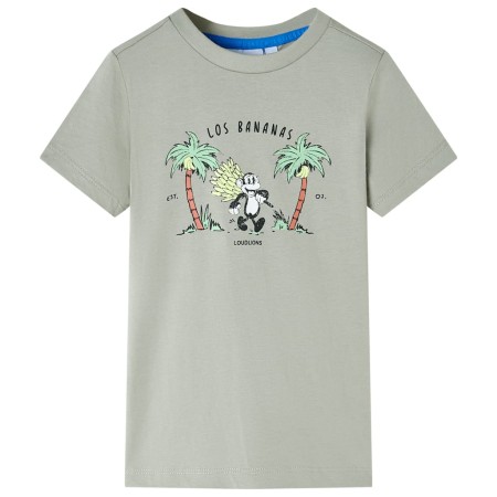 Light khaki children's t-shirt 116 by , Kids T-shirts - Ref: Foro24-11681, Price: 7,99 €, Discount: %