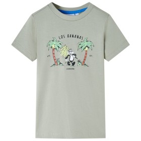 Light khaki children's t-shirt size 140 by , Kids T-shirts - Ref: Foro24-11683, Price: 7,99 €, Discount: %