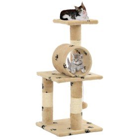 Cat scratching post with sisal post 65 cm beige prints by vidaXL, Cat furniture - Ref: Foro24-170599, Price: 36,99 €, Discoun...