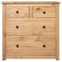 Panama style solid pine wood sideboard 80x40x83 cm by , Sideboards - Ref: Foro24-282655, Price: 141,07 €, Discount: %