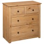 Panama style solid pine wood sideboard 80x40x83 cm by , Sideboards - Ref: Foro24-282655, Price: 141,07 €, Discount: %