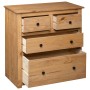 Panama style solid pine wood sideboard 80x40x83 cm by , Sideboards - Ref: Foro24-282655, Price: 141,07 €, Discount: %