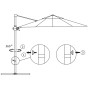 Ampelschirm mit anthrazitgrauem Stahlmast 300 cm von vidaXL, Sonnenschirme - Ref: Foro24-44630, Preis: 95,46 €, Rabatt: %