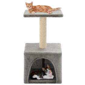 Rascador para gatos con poste de sisal 55 cm gris de vidaXL, Mobiliario para gatos - Ref: Foro24-170537, Precio: 26,44 €, Des...