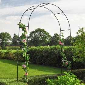 HI Arch of roses 140x38x240 cm green steel by HI, Pergolas, arches and garden trellises - Ref: Foro24-423926, Price: 41,99 €,...