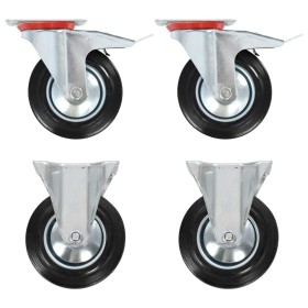 Swivel and fixed wheels 4 units 160 mm by vidaXL, Material handling - Ref: Foro24-143464, Price: 63,03 €, Discount: %