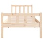 Solid wood bed frame 75x190 cm by , Beds and slatted bases - Ref: Foro24-810639, Price: 90,45 €, Discount: %