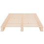 Solid pine wood pallet bed 75x190 cm by , Beds and slatted bases - Ref: Foro24-821417, Price: 64,61 €, Discount: %