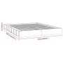 Estructura de cama de madera maciza 200x200 cm de , Camas y somieres - Ref: Foro24-820656, Precio: 198,54 €, Descuento: %