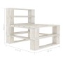 Gartenpalettenmöbelset 6-teilig aus Holz mit cremefarbenen Kissen von , Gartensets - Ref: Foro24-3052455, Preis: 582,87 €, Ra...