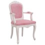 Silla de comedor terciopelo rosa 62x59,5x100,5 cm de , Sillas de comedor - Ref: Foro24-344462, Precio: 163,65 €, Descuento: %