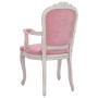 Silla de comedor terciopelo rosa 62x59,5x100,5 cm de , Sillas de comedor - Ref: Foro24-344462, Precio: 163,65 €, Descuento: %