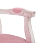 Silla de comedor terciopelo rosa 62x59,5x100,5 cm de , Sillas de comedor - Ref: Foro24-344462, Precio: 163,65 €, Descuento: %