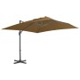 Cantilever umbrella with aluminum pole 300x300 cm in taupe gray. by vidaXL, Umbrellas - Ref: Foro24-44638, Price: 149,69 €, D...