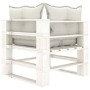 Garden pallet furniture set 6 pieces wood with beige cushions by , Garden sets - Ref: Foro24-3052427, Price: 511,77 €, Discou...