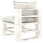 Garden pallet furniture set 6 pieces wood with beige cushions by , Garden sets - Ref: Foro24-3052427, Price: 511,77 €, Discou...