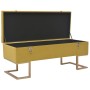 Bench with compartment 105 cm mustard velvet color by , Benches for halls and storage - Ref: Foro24-247571, Price: 139,67 €, ...