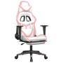 Gaming-Stuhl mit Massage und Fußstütze aus weißem und rosa Kunstleder von , Gaming-Stühle - Ref: Foro24-345442, Preis: 146,99...