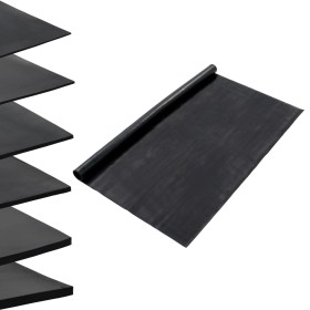 Smooth non-slip rubber mat 1.2x5 m 1 mm by , Floors and carpets - Ref: Foro24-143956, Price: 48,99 €, Discount: %