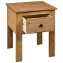 Panama style solid pine wood bedside table 46x40x57 cm by , Nightstands - Ref: Foro24-282691, Price: 54,50 €, Discount: %