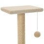 Rascador para gatos con poste rascador de sisal 65 cm beige de vidaXL, Mobiliario para gatos - Ref: Foro24-170548, Precio: 39...